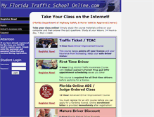 Tablet Screenshot of myfloridatrafficschoolonline.com